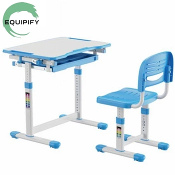 Комплект трансформер EQUIPIFY B207EDU blue парта + стілець ергономічний регулювання висоти
