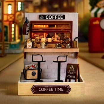 Конструктор 3D DIY CUTE ROOM Румбокс Час для кави Coffe Time "QT-048"