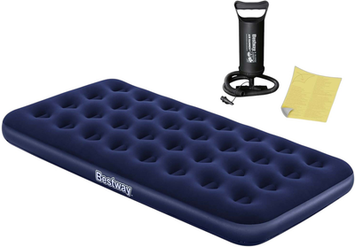 Materac dmuchany Bestway z pompką tłokową 188 x 99 x 22 cm 67001 (5903890606879)