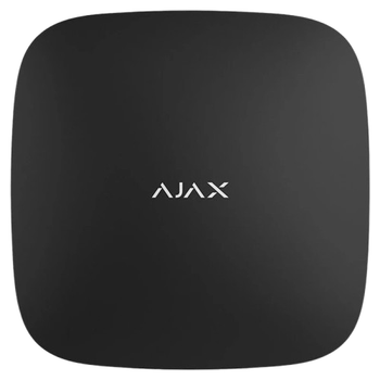 Охранная централь системы Ajax Hub 2 (8EU) UA, передача до 2000 м, Две 2G SIM-карты, Черный