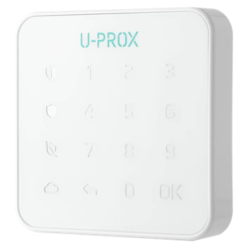 Безпровідна сенсорна клавіатура для охоронної системи U-Prox Keypad G1, підсвітка, 868 МГц, Білий