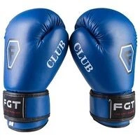 Боксерские перчатки CLUB FGT, Flex, 6oz, синий.