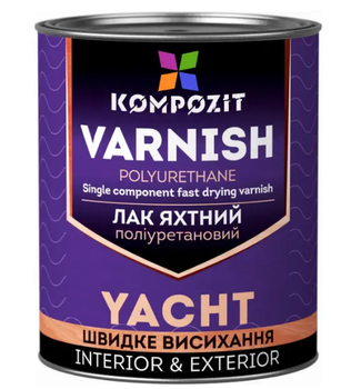 Лак яхтний шовковисто-матовий "Композит" 0,7л