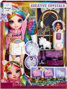 Кукла Рейнбоу Хай Амая Рэин с аксессуарами Rainbow High Amaya Raine серии Creative Crystals MGA