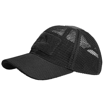 Бейсболка plus velcro Helikon Mesh - Black Універсальний