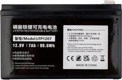 Аккумуляторная батарея PowerPlant LiFePO4 12.8V 7Ah (NV822560)