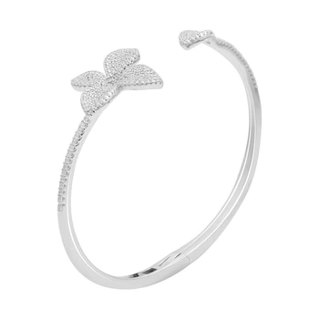 Серебряный браслет с фианитами, вес изделия 11,89 гр (2185550)