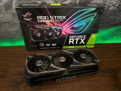 Видеокарта RTX 3070 8GB Asus Rog Strix (ROG-STRIX-RTX3070-O8G-GAMING) Б/У