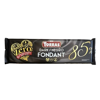 Шоколад черный TORRAS 1369 без сахара Fondand Dark 85% 250 г