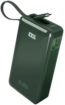 Powerbank SBS 10000 mAh 20W Green (8018417481383)