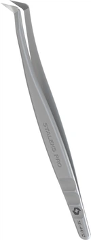 Пинцет профессиональный с насечками для ресниц Staleks Pro Expert 44 Type 12 L-образный (TE-44/12) (4820241069613)