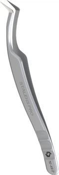 Пинцет профессиональный с насечками для ресниц Staleks Pro Expert 45 Type 2 L-образный (TE-45/2) (4820241069637)