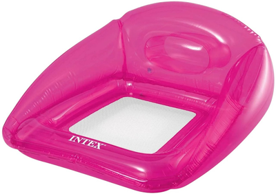 Крісло для плавання Intex 104 x 102 см 56802 Pink (5903890619299)