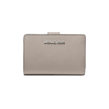 Женский кожаный кошелек MICHAEL KORS Medium Saffiano, серый