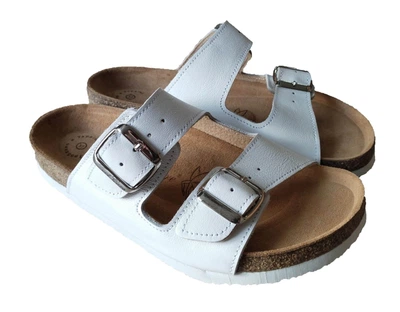 Ортопедические шлепанцы женские FootCare, FA-301, белые, размер 39