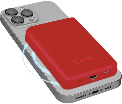 Powerbank SBS 5000 mAh 10W Red (8018417464812)