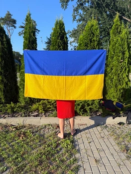 Прапор України 140х90см з кишенею з габардину