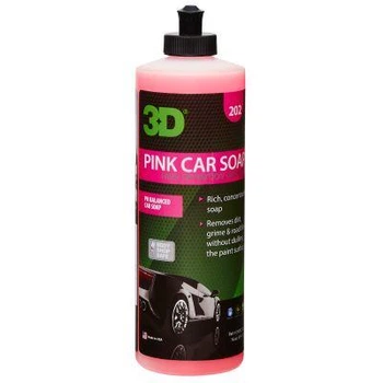 Автошампунь концентрированный 3D Pink Car Soap 473ml