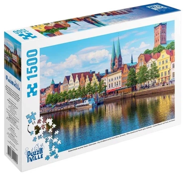 Пазл Puzzle Ville Місто Любек на річці Траве, Німеччина 1500 елементів (PZL1500_5)