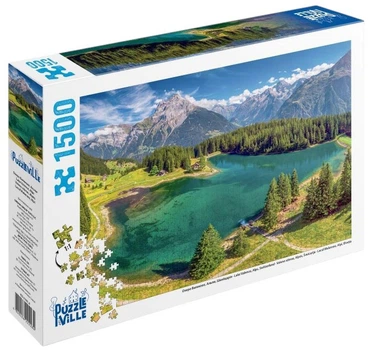 Пазл Puzzle Ville Озеро Валензее, Альпи, Швейцарія 1500 елементів (PZL1500_8)