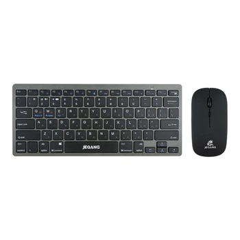 Комплект беспроводная клавиатура и мышь JEQANG JB 326 dual mode, battery цвет Серый