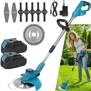Аккумуляторная газонокосилка 36V с 2 батареями Lawn Mower для стрижки травы на участке