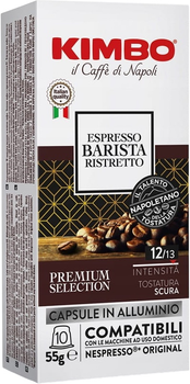Kawa w kapsułkach Kimbo Nespresso Alu Barista Ristretto 10 szt (8002200143206)