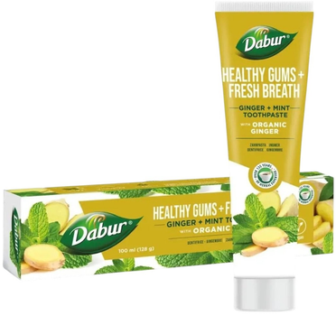 Зубна паста Dabur Herbal Healthy Gums + Fresh Breath з імбиром та м'ятою 100 мл (5022496019989)