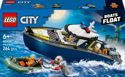Конструктор LEGO City Переслідування на поліцейському катері 264 деталі (60456)
