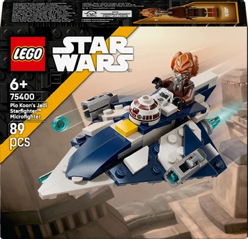 Конструктор LEGO Star Wars Джедайский звездный микроистребитель Пло Куна 89 деталей (75400)