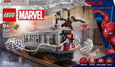 Конструктор LEGO Super Heroes Marvel Людина-Павук проти Дока Ока: Сцена в метро 393 деталі (76321)
