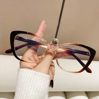 Окуляри для іміджу з прозорою лінзою оправа Honey Fashion Accessories коричнево-бежевий (4-153)