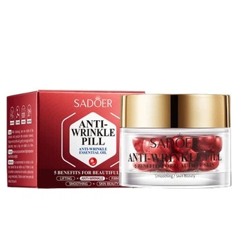 Концентрированная эмульсия Sadoer Anti-Wrinkle Pill Essential Oil против морщин 30 капсул (6976623800287)