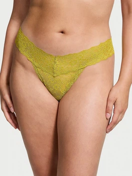 Трусики-танга жіночі Victoria's Secret 985386237 XS Зелені (1159860627)