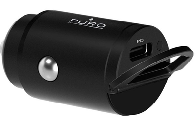 Ładowarka samochodowa Puro Mini 20W Power Delivery USB-C Black (8018417440861)