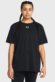 Футболка женская Under Armour Campus Oversize XS Черный 1387193-001