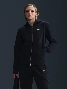 Толстовка на молнии на флисе с капюшоном женская Nike W Nsw Phnx Flc Std Fz Hdy HJ0995-010 M Черная (0197860177932)