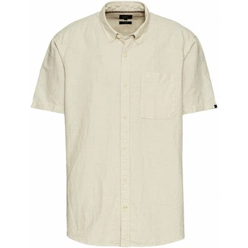 Сорочка Camel Active Short-Sleeved Shirt Made from a Cotton-Linen Blend M Бежевий (1109-4064478957989)