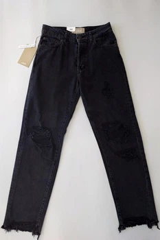Джинси прямі рвані Mid Waist JJXX, розмір: 27/32 Чорні 1058663
