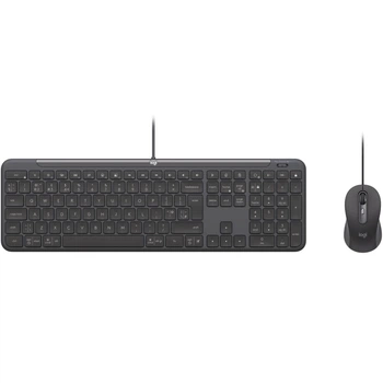 Комплект (Клавиатура и мышь) Logitech Signature Slim MK620 Wired Combo for Business Graphite (920-013349)