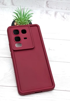 Чехол Shock Case для Infinix Note 50 Pro 4G (X6855) бампер силиконовый цвет бордовый