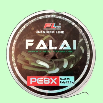 Шнур шок-лидер FALAI PE8X 0,25 темно-зеленый