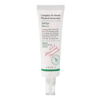 Крем солнцезащитный с физическими фильтрами SPF50+/PA++++ AXIS-Y Complete No-Stress Physical Sunscreen V.3 50ml