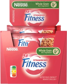 Упаковка батончиков злаковых Fitness с клубникой 23.5 г х 16 шт (5900020008015)