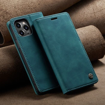 Чохол-книжка CaseMe із нубука для iPhone 15 Pro Max Бірюзовий