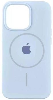 Чохол Silicone Premium case MagSafe з захистом камери та дисплея для iPhone 16 Pro Max Full Protective lilac cream 3880