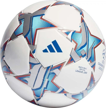 М'яч футбольний Adidas UCL Junior 350 League 23/24 IA0941 розмір 4, біло-синій