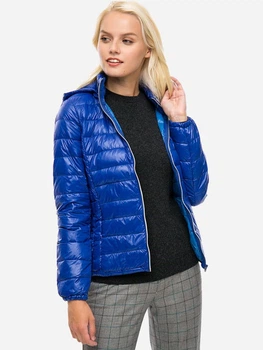 Пуховик зимовий короткий жіночий United Colors of Benetton 158788 38 Блакитний (2200004310305)
