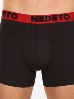 Набор трусов шорты мужской Nedeto 192317 L 5 шт Черный/Красный (2200005085585)