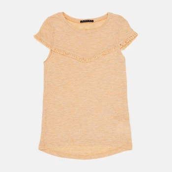 Подростковая футболка для девочки United Colors of Benetton 162396 146-152 см Светло-коричневая (2200004417042)